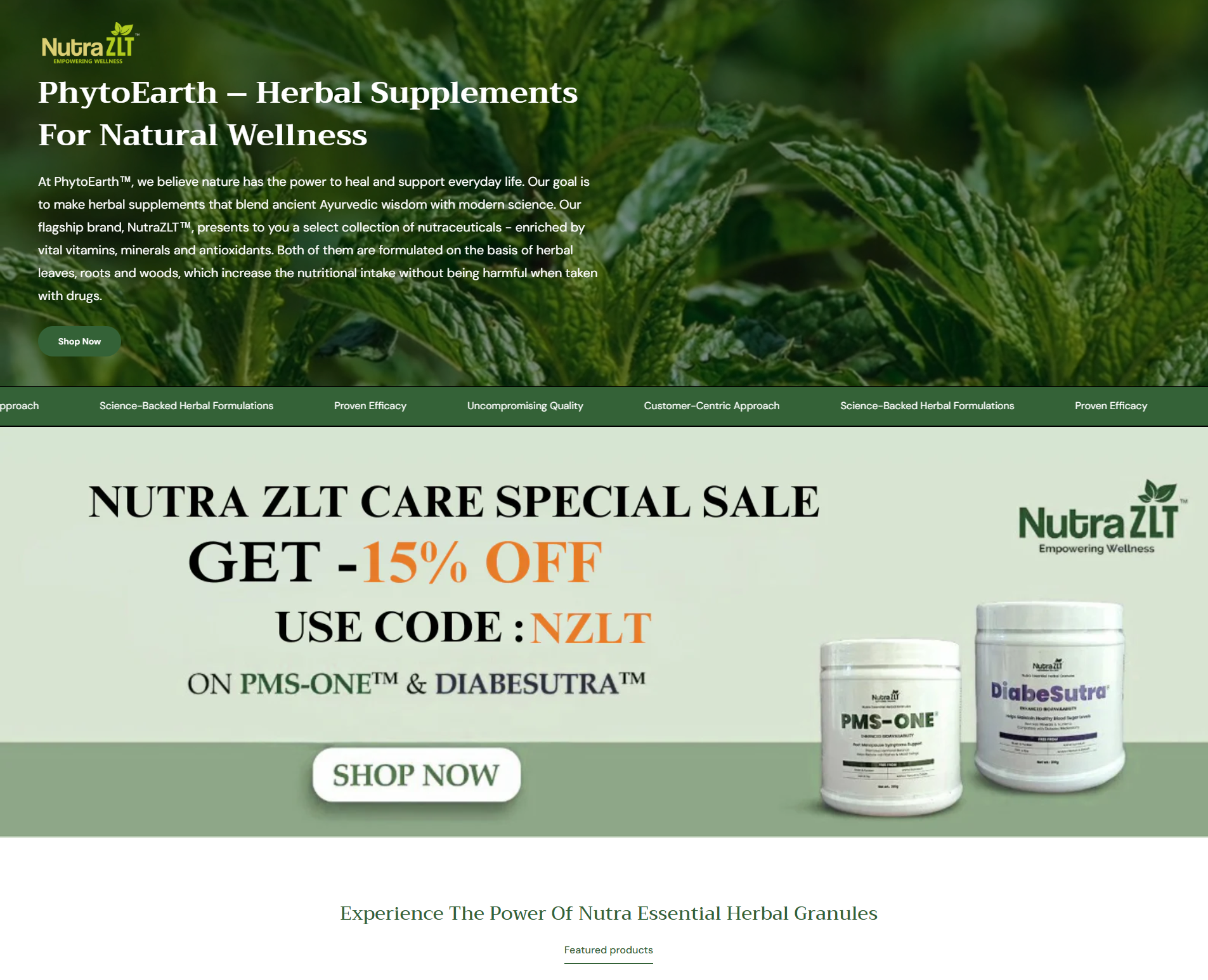 Premium Shopify Website for PhytoEarth – Herbal & Organic Products